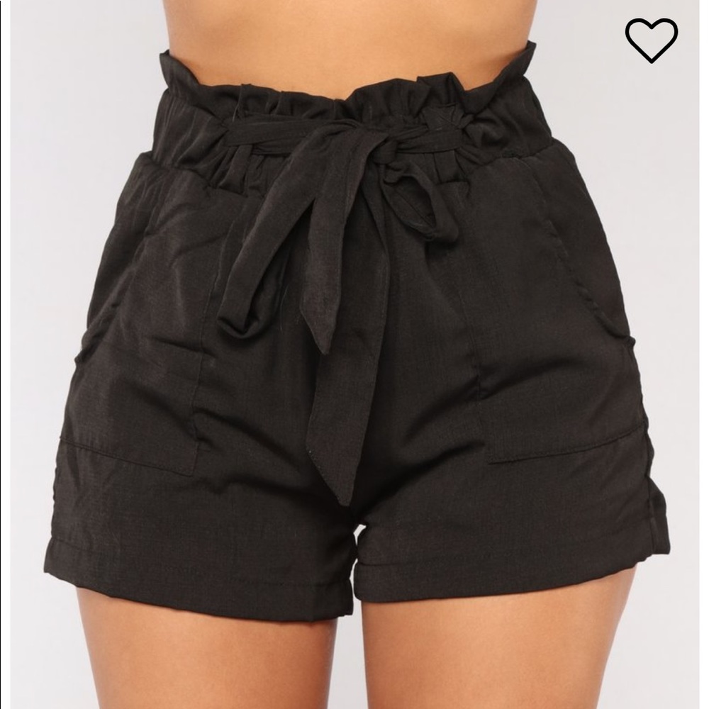 Fashion Nova Black High Waisted Shorts